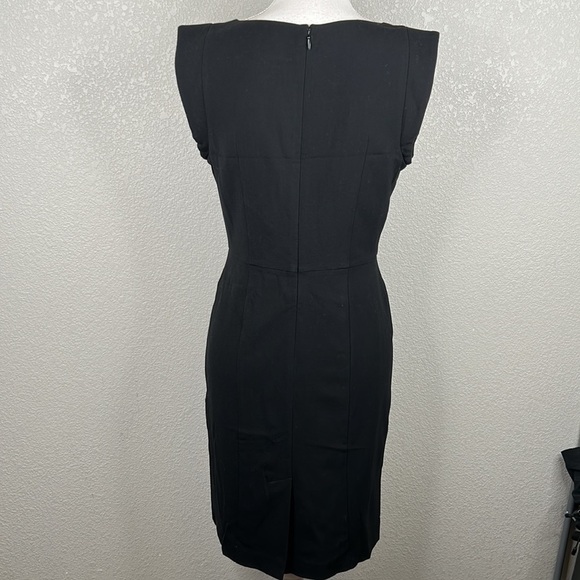 Kenneth Cole Black Business Career Sheath Midi Dress Size 2 - Picture 5 of 9